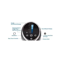 Honeywell QuietSet 40 in. H 8 speed Oscillating Tower Fan