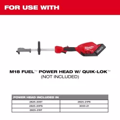 Milwaukee M18 FUEL Quik-Lok 49-16-2721 10 in. Battery Hedge Trimmer Attachment Tool Only