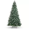 Best Choice Products SKY5885 7.5 ft. Unlit Flocked Pre-Decorated Pine Artificial Christmas Tree