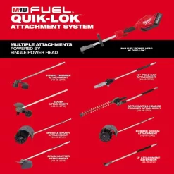 Milwaukee M18 FUEL Quik-Lok 49-16-2721 10 in. Battery Hedge Trimmer Attachment Tool Only