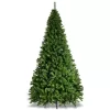 Costway CM21222 9 ft. Unlit PVC Slim Pencil Artificial Christmas Tree with Solid Metal Legs in Green