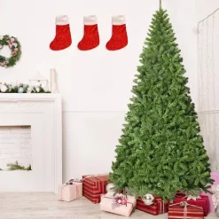 Costway CM22734 9 ft. Green Unlit Slim Fraser Fir Artificial Christmas Tree with 2094 Tips