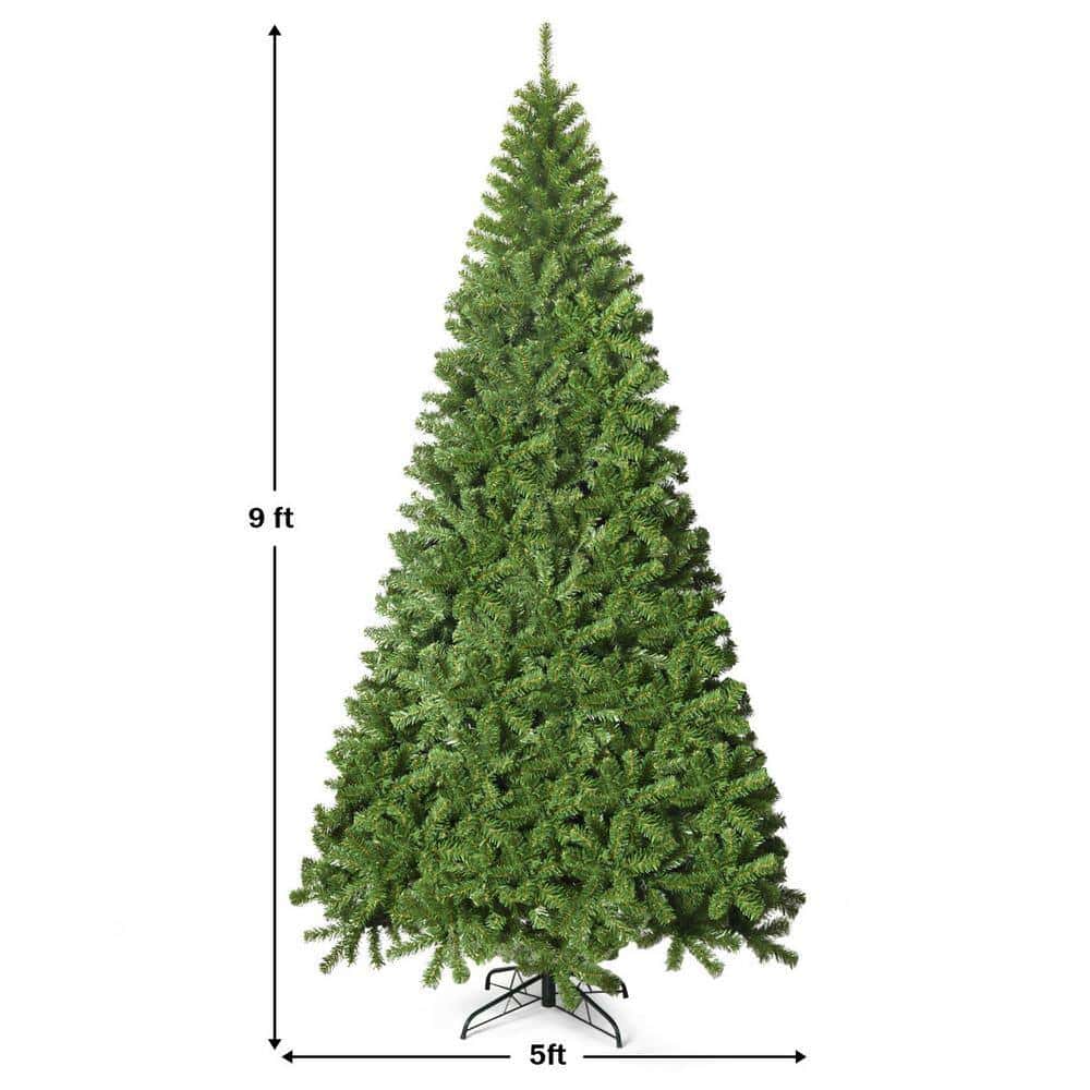 Costway CM22734 9 ft. Green Unlit Slim Fraser Fir Artificial Christmas Tree with 2094 Tips