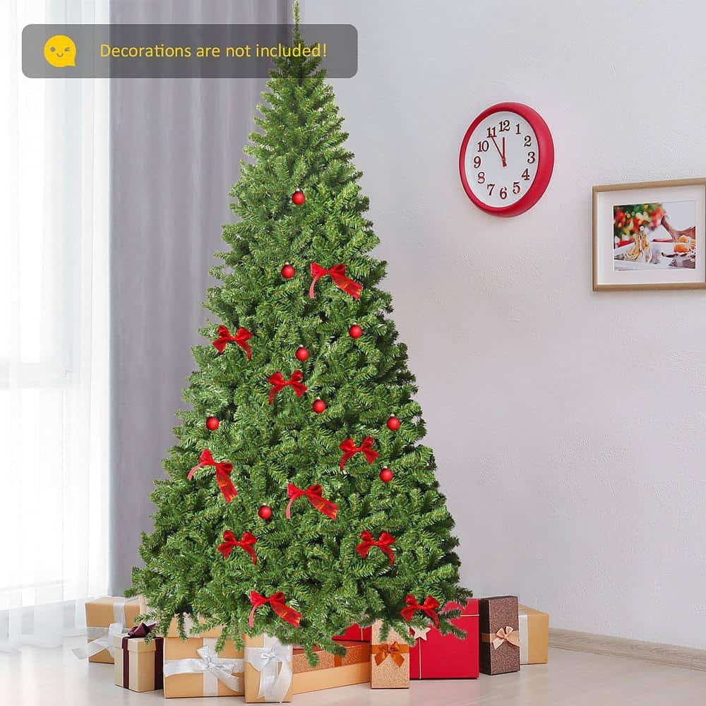Costway CM22734 9 ft. Green Unlit Slim Fraser Fir Artificial Christmas Tree with 2094 Tips