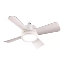 Bell & Howell 6 in. Matte White LED Indoor Socket Fanlight