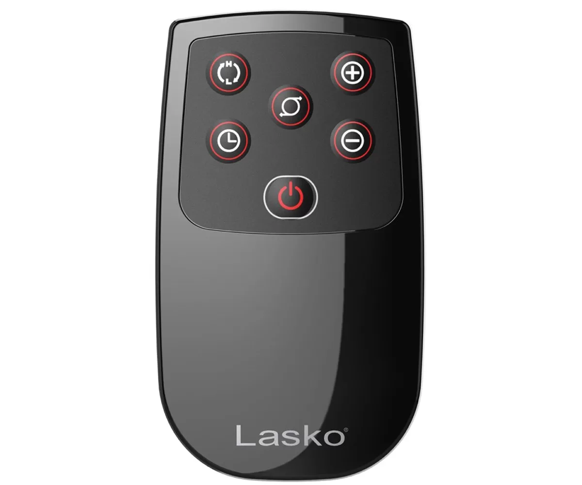 Lasko 5160 Portable Electric 1500 Watt Room Oscillating Ceramic Tower Space Heater with Remote, Adjustable Thermostat, Digital Controls, and Timer