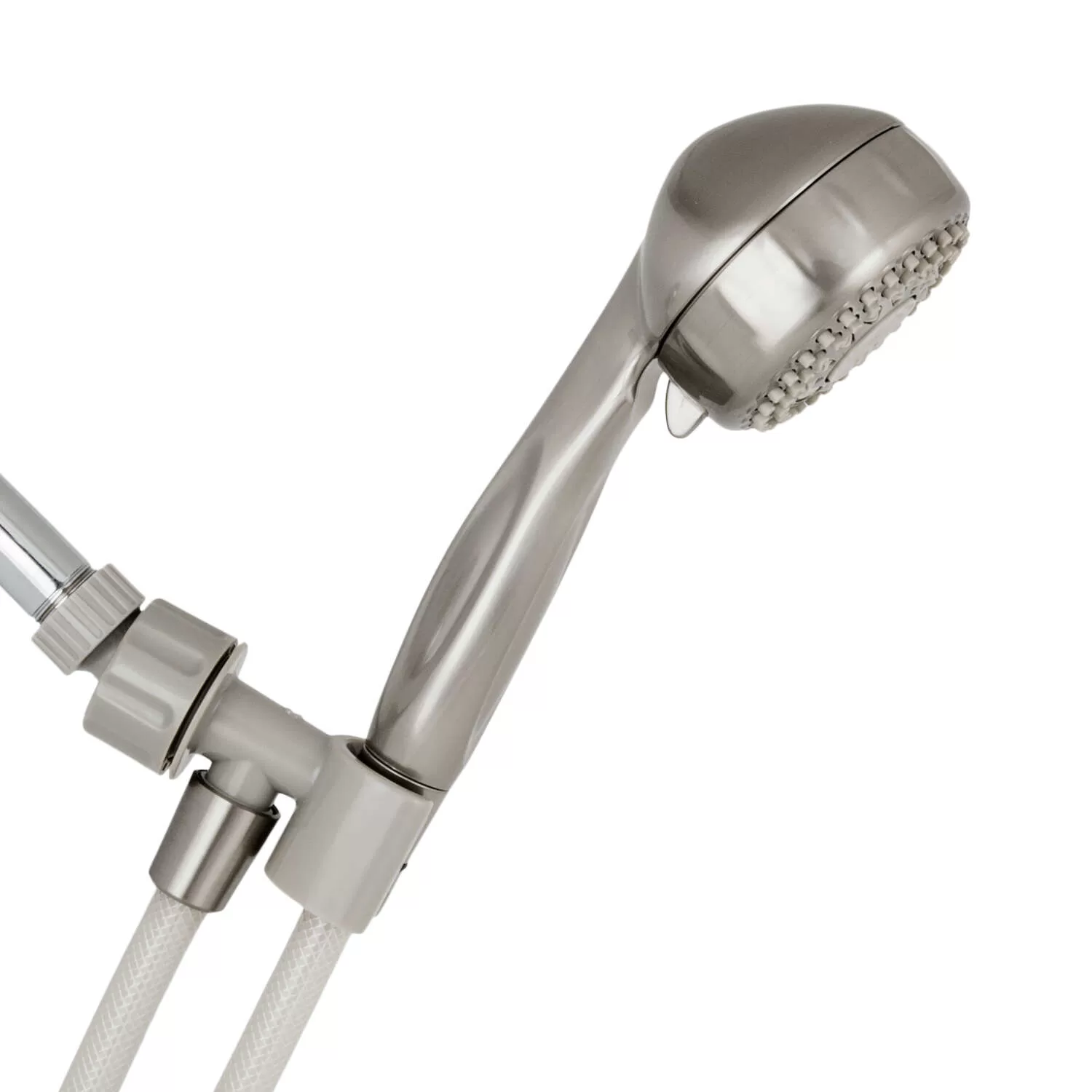 Waterpik PowerSpray Plus Brushed Nickel 5 settings Showerhead 1.8 gpm