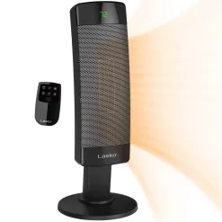 Lasko CS27600 Ceramic Pedestal Tower Indoor Heater Black 1500W