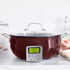 GreenPan 15.83"W Elite Ceramic Nonstick Essential Smart Electric Skillet 6-quart