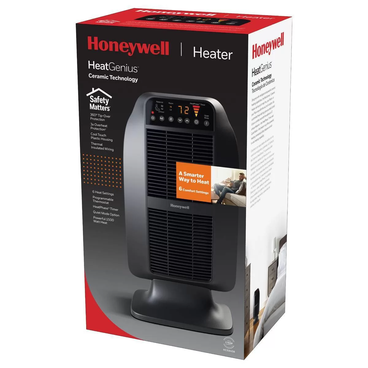Honeywell Heat Genius Ceramic Heater Black