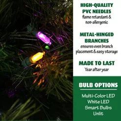 Fraser Hill Farm FFCM075-0GR 7.5-ft. Canyon Pine Green Artificial Artificial Christmas Tree, No Lights
