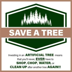 Fraser Hill Farm FFCM075-0GR 7.5-ft. Canyon Pine Green Artificial Artificial Christmas Tree, No Lights