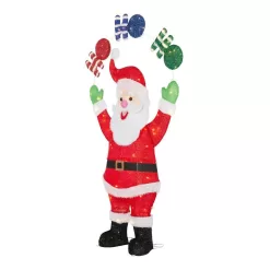 Home Accents Holiday 23RT26823142 6 ft. Motion LED Santa with Ho Ho Ho Holiday Yard Decoration
