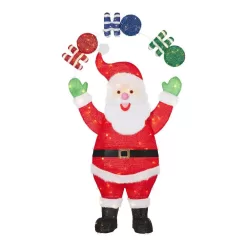 Home Accents Holiday 23RT26823142 6 ft. Motion LED Santa with Ho Ho Ho Holiday Yard Decoration