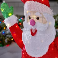 Home Accents Holiday 23RT26823142 6 ft. Motion LED Santa with Ho Ho Ho Holiday Yard Decoration