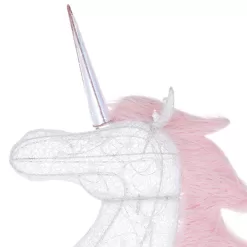 Home Accents Holiday TY505-1714-1 6 ft. Cool White LED Unicorn with Wings Holiday Yard Decoration