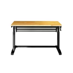 Husky HOLT4602B12 46 in. Adjustable Height Work Table with 2-Drawers in Black