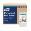 Tork Handi-Size Perforated Roll Towel White, Certified Compostable, 30 x 120 Towels, HB9201