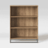 Room Essentials Mixed Material 3 Shelf Bookcase - Natural