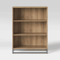 Room Essentials Mixed Material 3 Shelf Bookcase - Natural