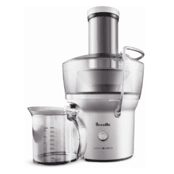 Breville Juice Fountain Compact Juicer, Silver, BJE200XL, 10