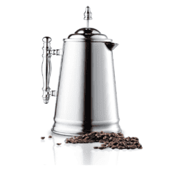 Francois et Mimi Custom-Style Double Wall French Coffee Press, 34-Ounce, Stainless Steel (Vintage)