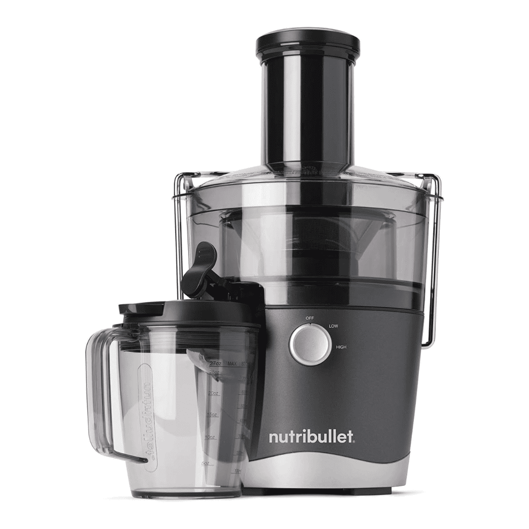 NutriBullet Juicer Centrifugal Juicer Machine for Fruit, Vegetables, and Food Prep, 27 Ounces/1.5 Liters, 800 Watts, Gray NBJ50100