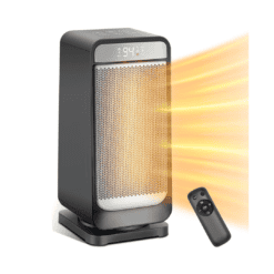 Wind Talk Space Heaters for Indoor Use, 1500W Ceramic Electric Heater, Portable Heater