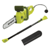 Sun Joe SWJ807E 10 inch 8.0 Amp Electric Convertible Pole Chain Saw, Green