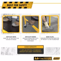 MetalTech I-CISCBPH1 Safeclimb Baker 6.2 ft. L x 6.25 ft. H x 2.5 ft. D Metal Scaffold Platform, 1100lb. Capacity