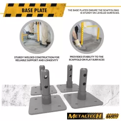 MetalTech I-CISCBPH1 Safeclimb Baker 6.2 ft. L x 6.25 ft. H x 2.5 ft. D Metal Scaffold Platform, 1100lb. Capacity