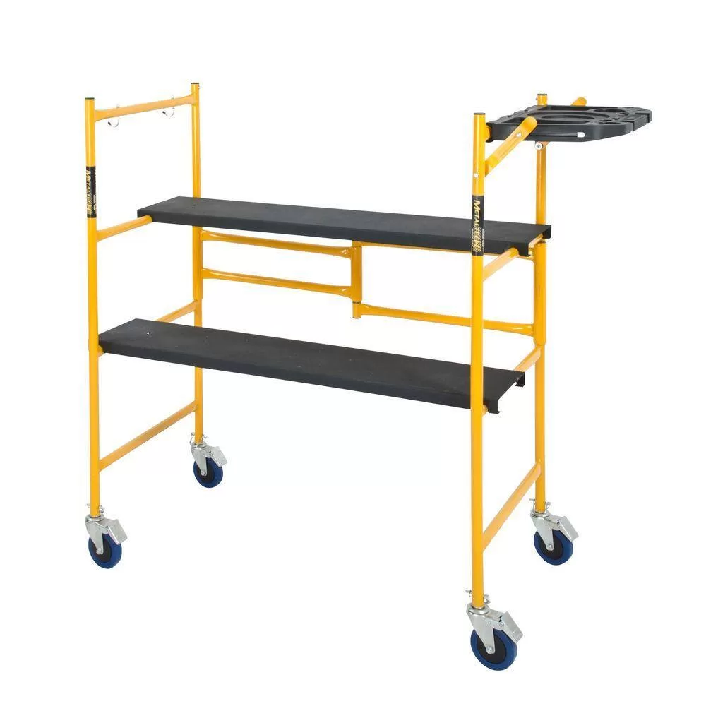 MetalTech I-IMCNAT Jobsite Series Baker 4.1 ft. L x 3.8 ft. H x 1.8 ft. D Mini Scaffold Platform, 500 lbs. Capacity