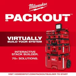 Milwaukee 49-66-6806 SHOCKWAVE Impact-Duty 1/2 in. Drive Metric and SAE Deep Well Impact PACKOUT Socket Set (31-Piece)