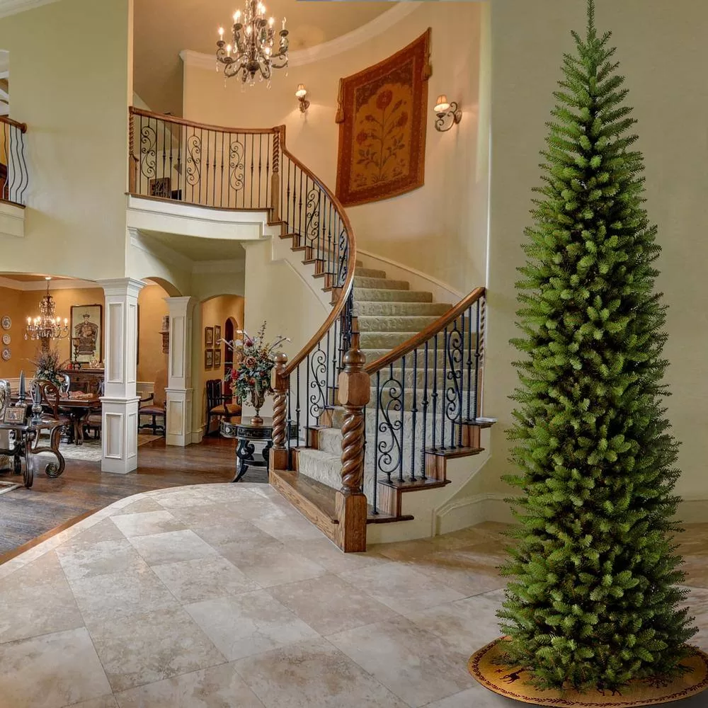 National Tree Company KW7-500-100 10 ft. Kingswood Fir Pencil Artificial Christmas Tree