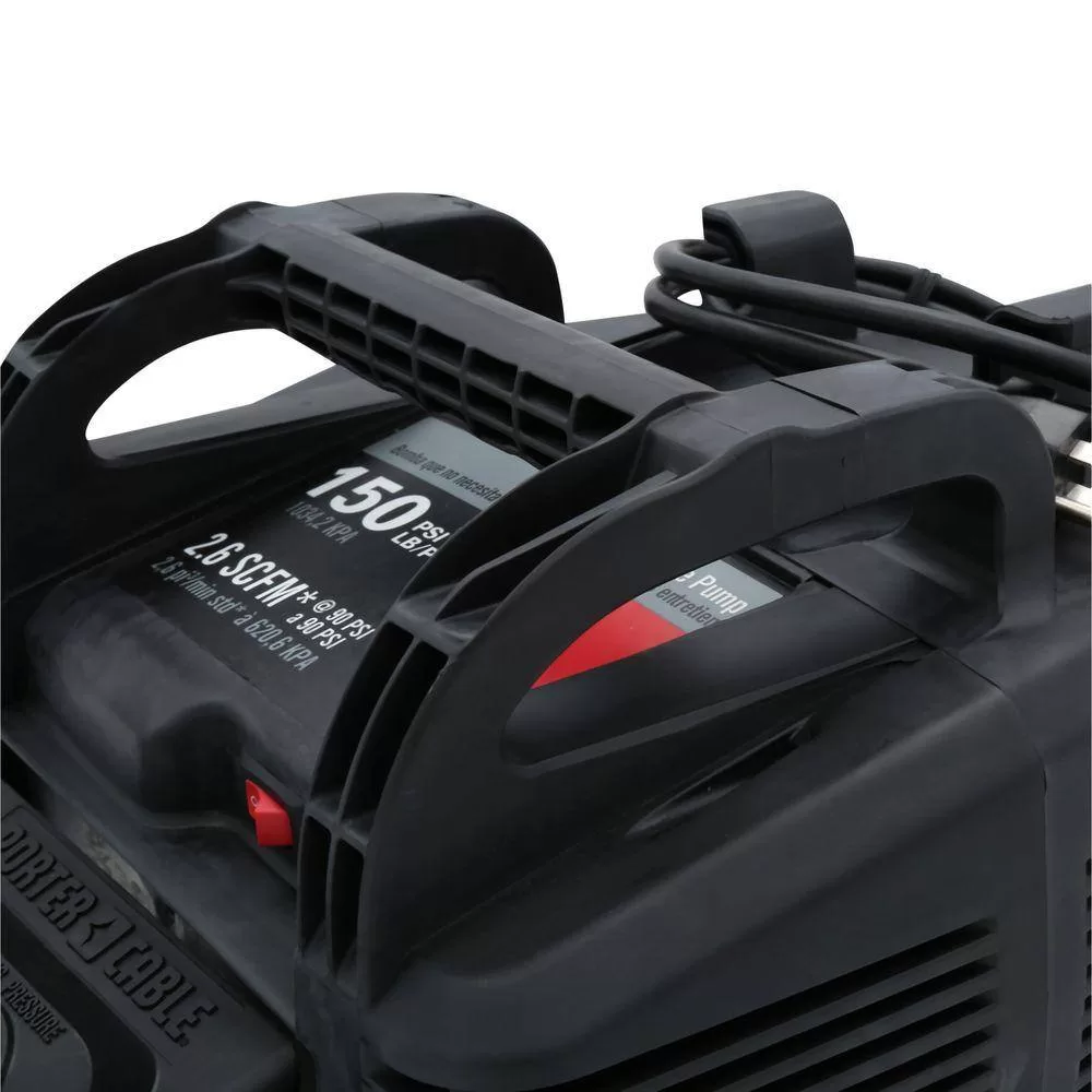 Porter-Cable C2002-WK 6 Gal. 150 PSI Portable Electric Air Compressor Kit