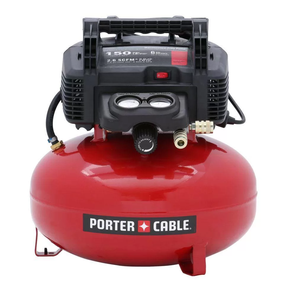 Porter-Cable C2002-WK 6 Gal. 150 PSI Portable Electric Air Compressor Kit