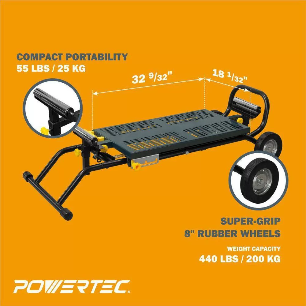 POWERTEC MT4005N Universal Mounting Deluxe Rolling Stand