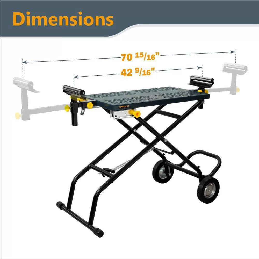 POWERTEC MT4005N Universal Mounting Deluxe Rolling Stand