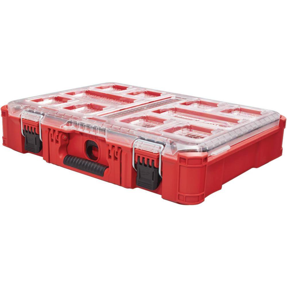 Milwaukee Packout 15 in. W X 4.61 in. H Storage Organizer Impact-Resistant Poly 10 compartments Red - Image 9