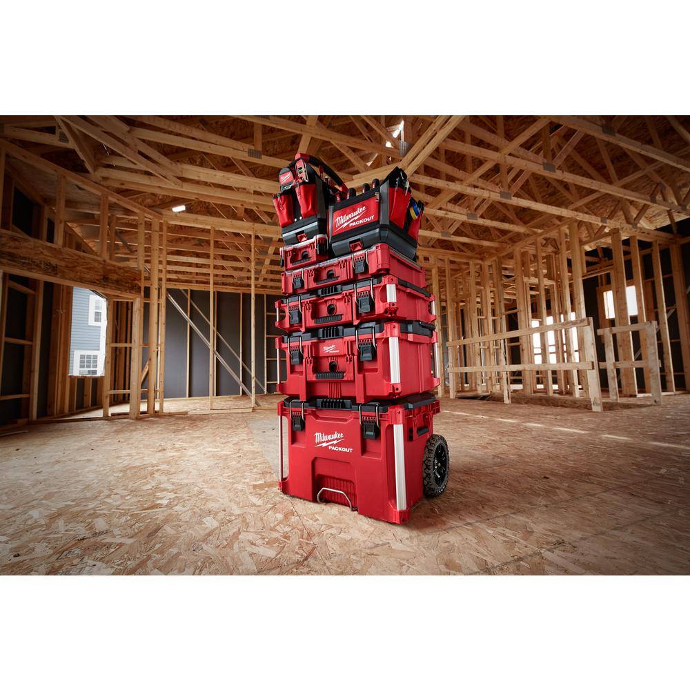 Milwaukee Packout 15 in. W X 4.61 in. H Storage Organizer Impact-Resistant Poly 10 compartments Red - Image 8