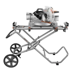 RIDGID AC9946-RPM121 Universal Mobile Miter Saw Stand with Mounting Braces and Black Fine Point Permanent Workshop Marker