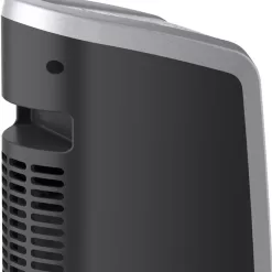 Lasko Oscillating Ceramic Tower Space Heater for Home with Adjustable Thermostat, 2-Speeds, 16 Inches, Silver, 1500W, 5309