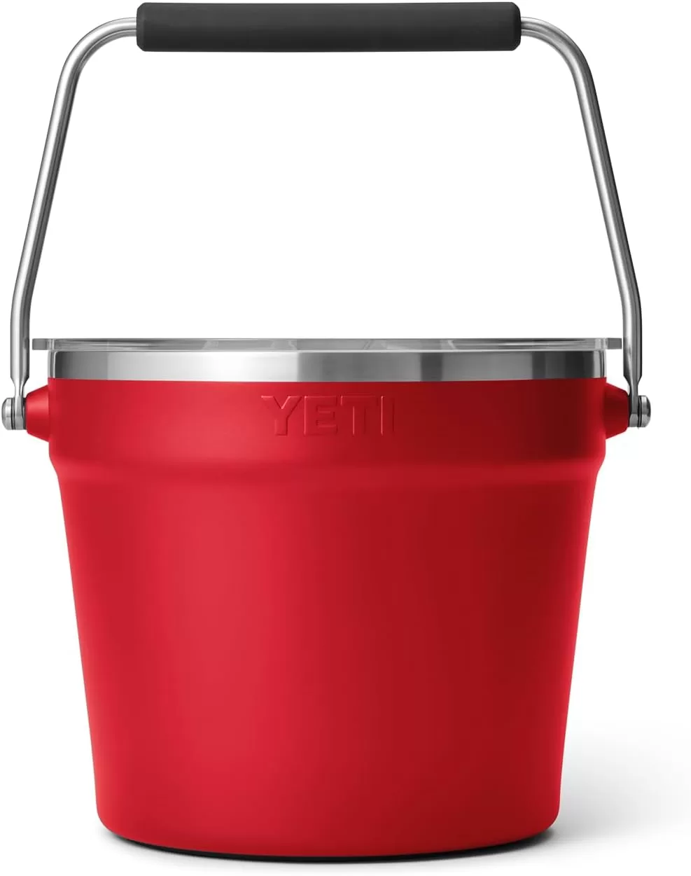 YETI Rambler Beverage Bucket, Double-Wall Vacuum Insulated Ice Bucket with Lid, Rescue Red - Image 2