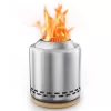 OGERY Tabletop Fire Pit with Stand 7.9 x 6.1 in, Low Smoke Stove Outdoor Table Top Firepit, Stainless Steel