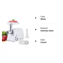 Sunmile Electric Meat Grinder and Sausage Maker - 1HP 1000W Max