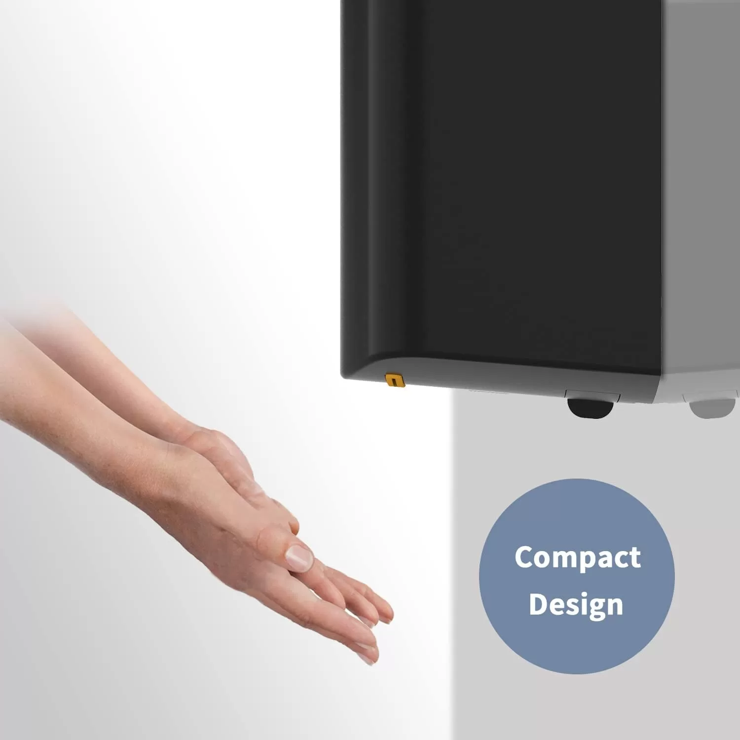 AIKE Air Wiper Compact Hand Dryer 110V 1400W Black (with 2 Pin Plug) Model AK2630