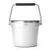 YETI Rambler Beverage Bucket, Double-Wall Vacuum Insulated Ice Bucket with Lid, White
