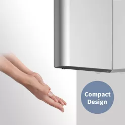 AIKE Air Wiper Compact Hand Dryer 110V 1400W Silver (with 2 Pin Plug) Model AK2630-K