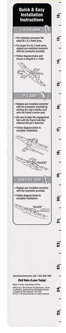 Rain-X - 820145 WeatherBeater Wiper Blade Combo Pack 26" and 18"