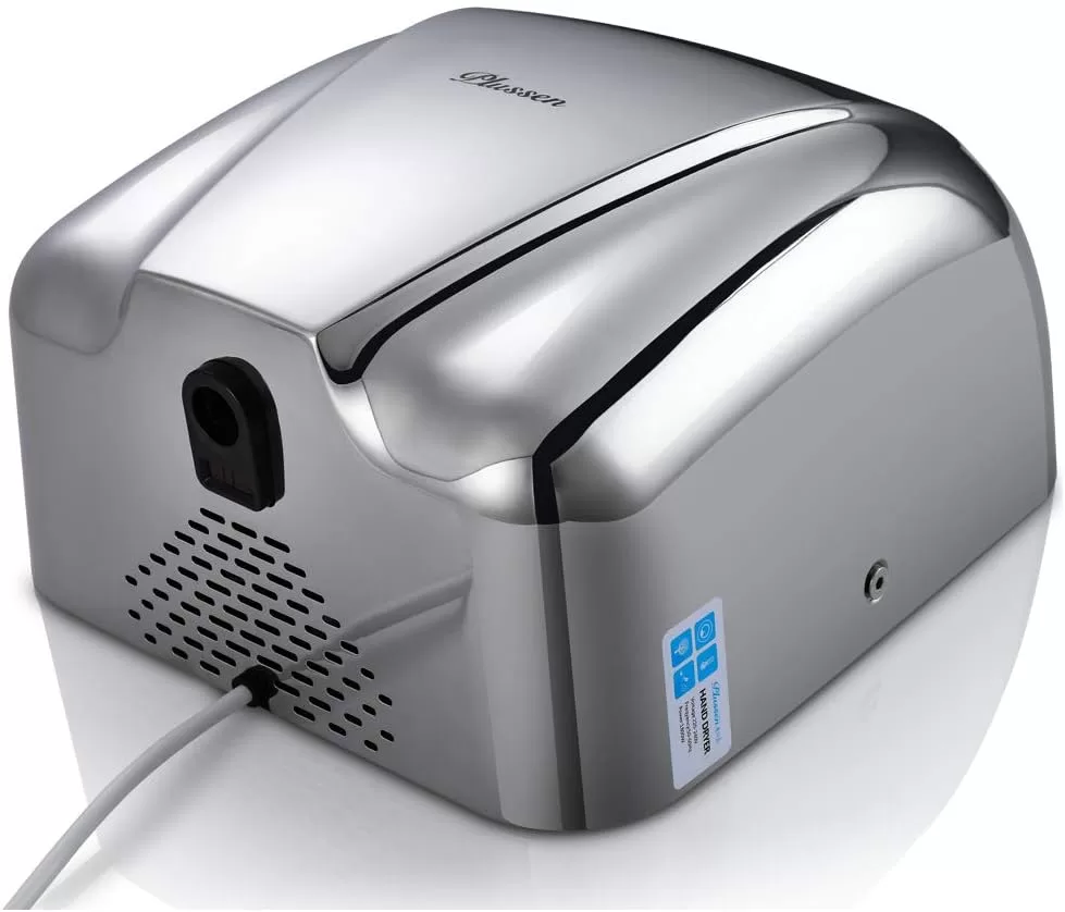 PLUSSEN Automatic Commercial Hand Dryers for Bathrooms Commercial 1800W Heavy Duty Stainless Steel